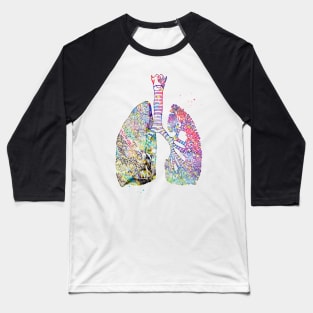 Lungs Art Baseball T-Shirt